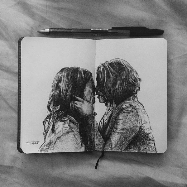 Supergirl characters ignite in this fiery sketch of <a href="/florianalima/">Floriana Lima</a> and <a href="/chy_leigh/">Chyler Leigh</a>. #Sanvers 🎨 bit.ly/2f7GMJh