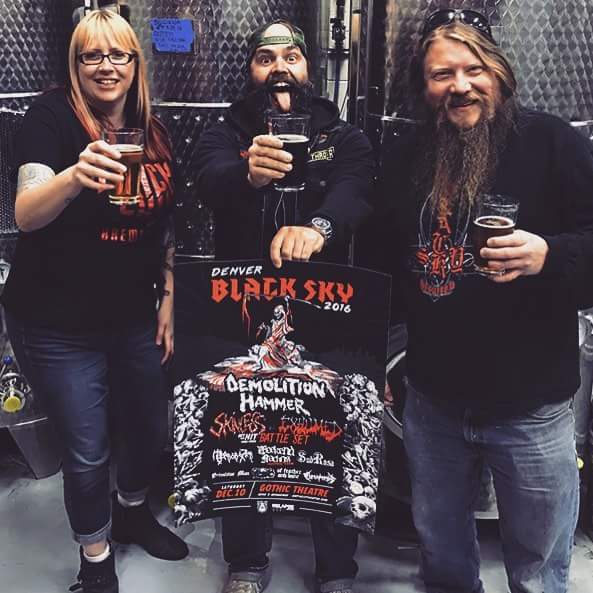 Buy VIP tixs at <a href="/BlackSkyBrewery/">Black Sky Brewery</a> &amp; get your poster same day. Designed by <a href="/axeslasher/">BONE APPETITE</a> &amp; screen printed by members of <a href="/ExhumedOfficial/">Exhumed</a>! RTRT