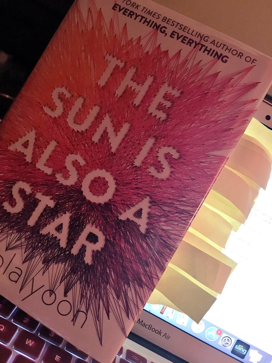NecoleRyse's tweet photo. Currently typing a review for #TSIAAS by @NicolaYoon. All the tabs are my favorite quotes. It was a lot of them 💛 https://t.co/TMdWpPY2Ys