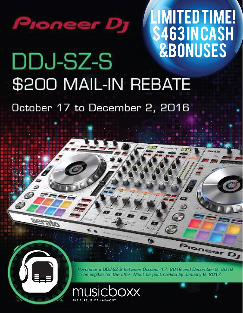 musicboxxdotca's tweet photo. From now until Saturday, December 2nd, get $200 off the Pioneer DJ DDJ-SZ-S at Musicboxx! #DJ #PioneerDJ #musicboxx #Oakville https://t.co/btXeDk03ai