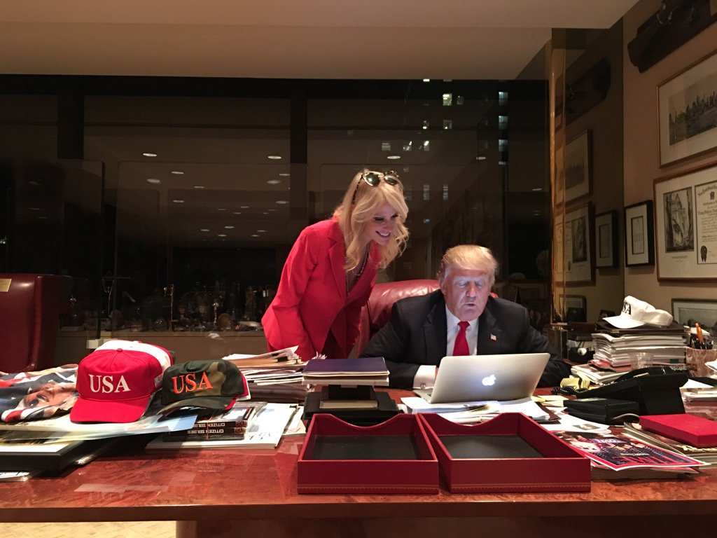 Gizmodo's tweet photo. Donald Trump using a computer is like spotting a rare animal in the wild https://t.co/EB40nMhOuy https://t.co/daMwf8qEsf