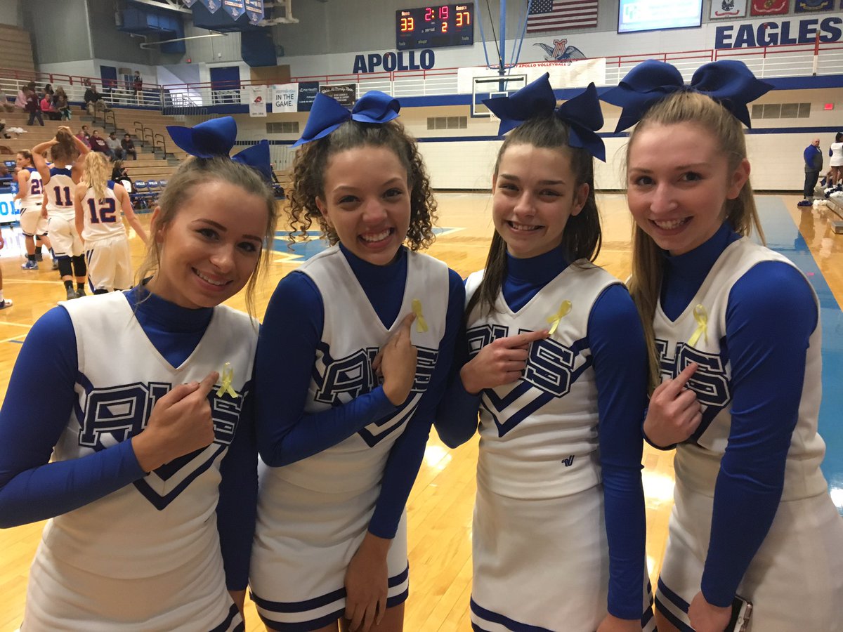 AHSDanceBlue's tweet photo. Rival Game was a success! Big thanks to all who showed out! Awesome to see two schools coming together for such an amazing cause! #FTK 🎗 https://t.co/hTxkXty9MU