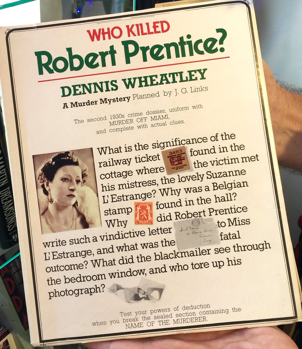 SocoBooks's tweet photo. Welcome to the fascinating world of Dennis Wheatley! We're into crime dossiers...
#mysteriousmonday https://t.co/2IWEF75RAI