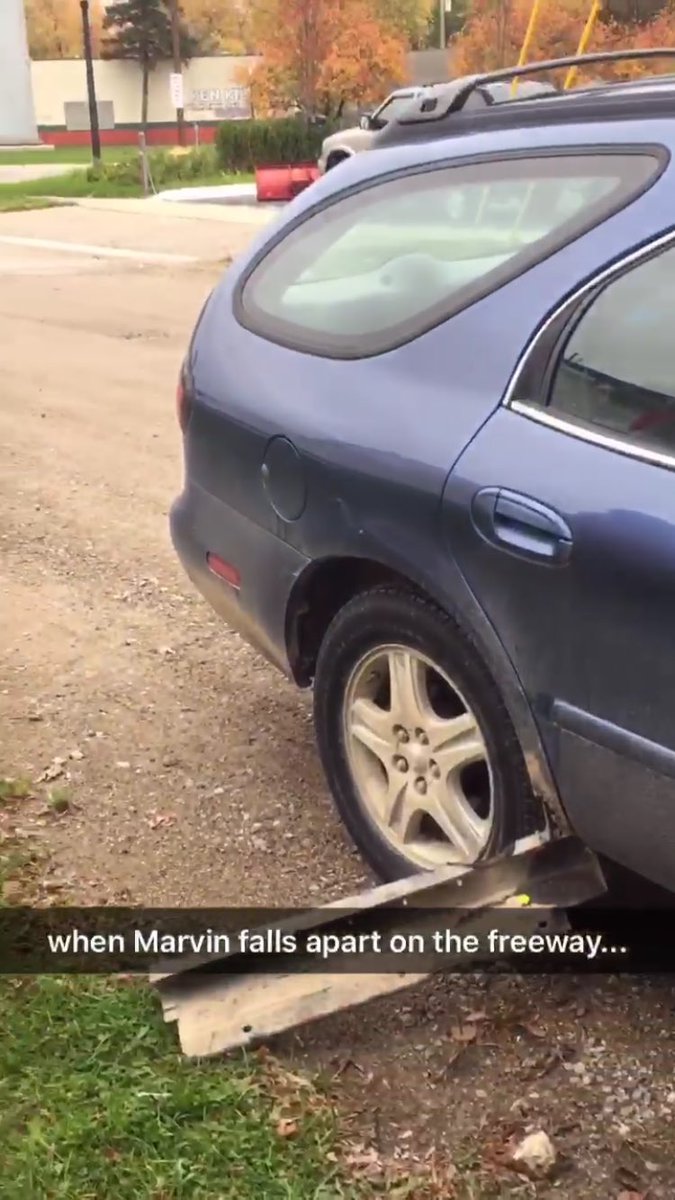 bquick07's tweet photo. Sad to see you go before we could hit 200,000 miles together. Marvin, you were a lovely ride and I hope you live on forever❤️ 🚙 https://t.co/o3e8pqdDpf