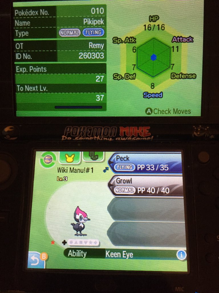 pokemonmike4's tweet photo. @L1nkJD mine is a pikipek https://t.co/JGYQPBj6Qz