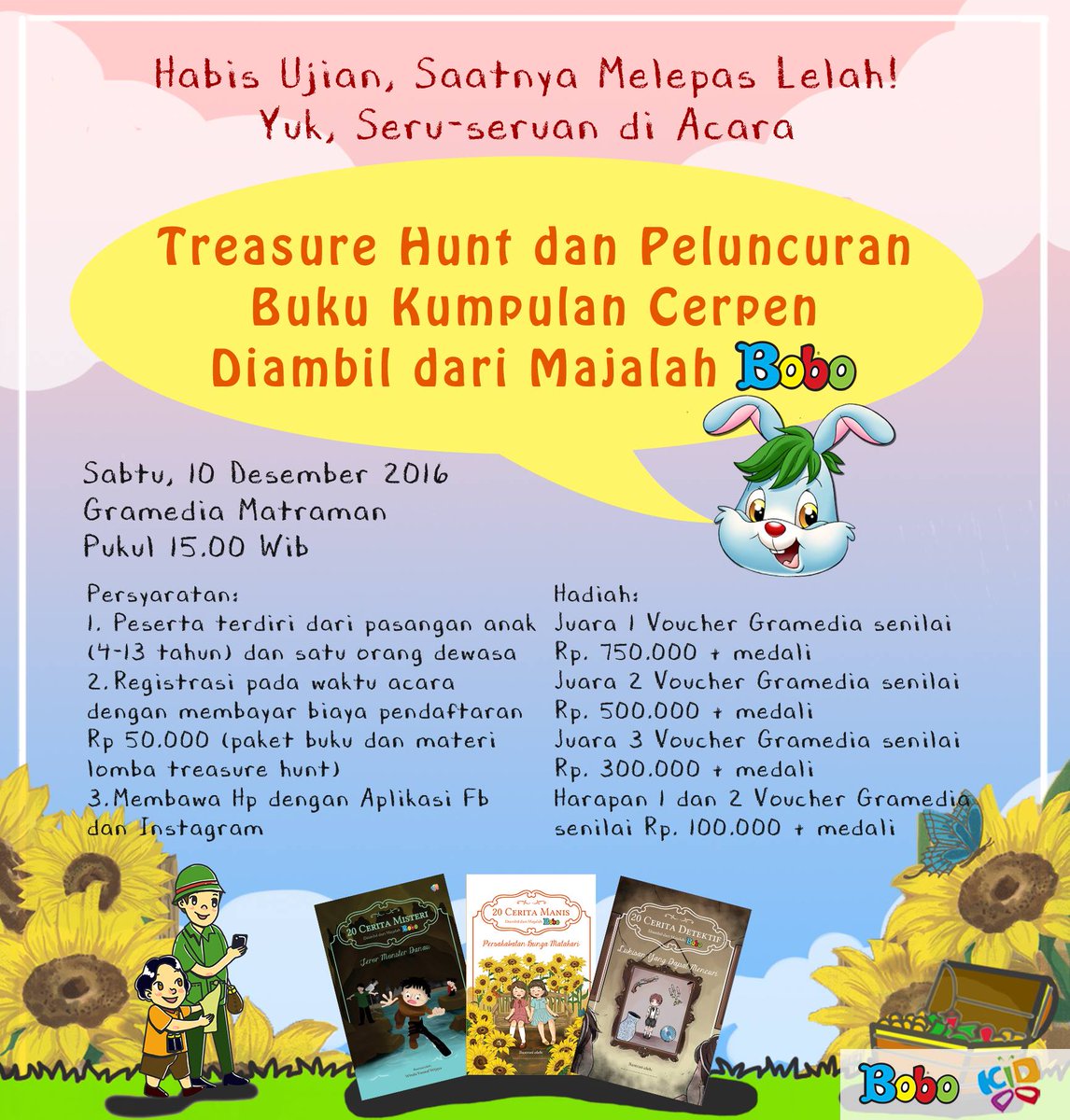 penerbitkiddo's tweet photo. Selamat pagi! Yukk, datang di acara seru ini. Ajak tim terbaikmu, yaa :) https://t.co/xRqVYUzo7D