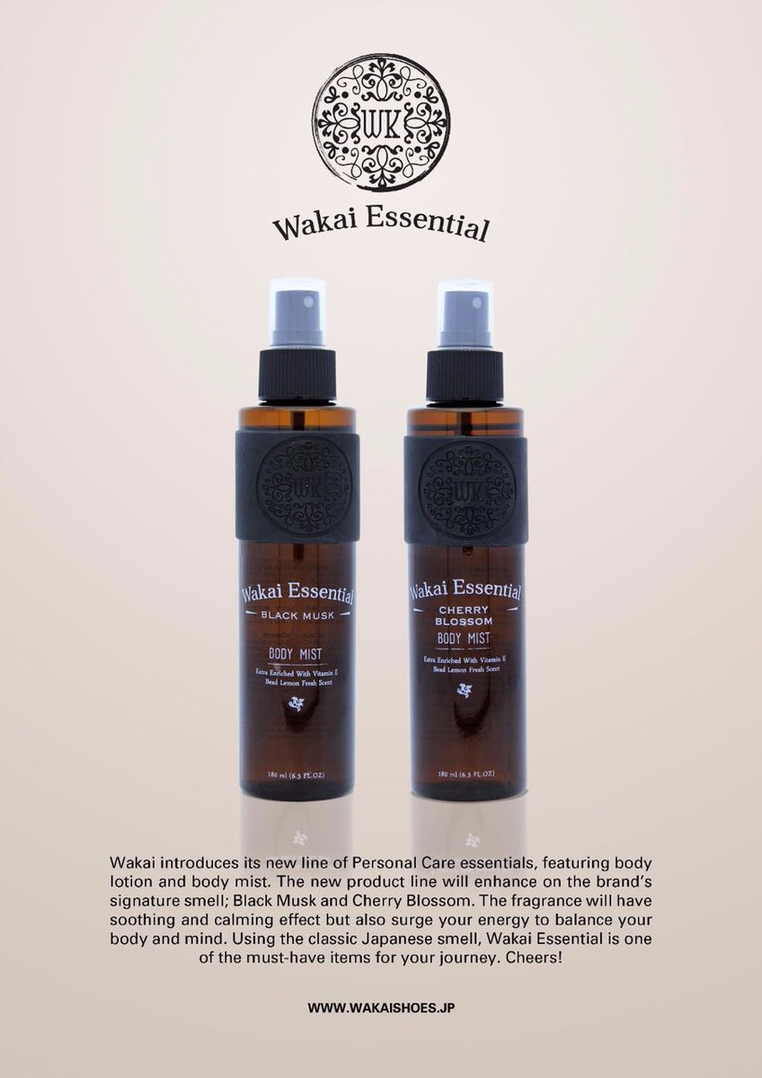 wearewakai's tweet photo. Find your perfect match with two choices of fragrance, the Cherry Blossom and Black Musk available at your all Wakai Store.
#WakaiEssentials https://t.co/DB3ff4emBq