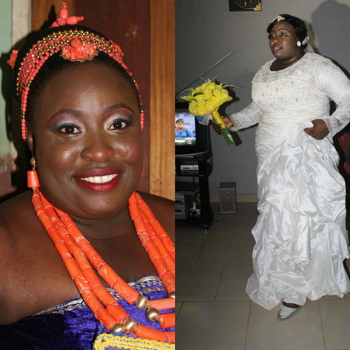 mzaviomoh's tweet photo. From Miss to Mrs, from prince lucky's Princess to his Queen👰👰 https://t.co/vZpp6oQxzC
