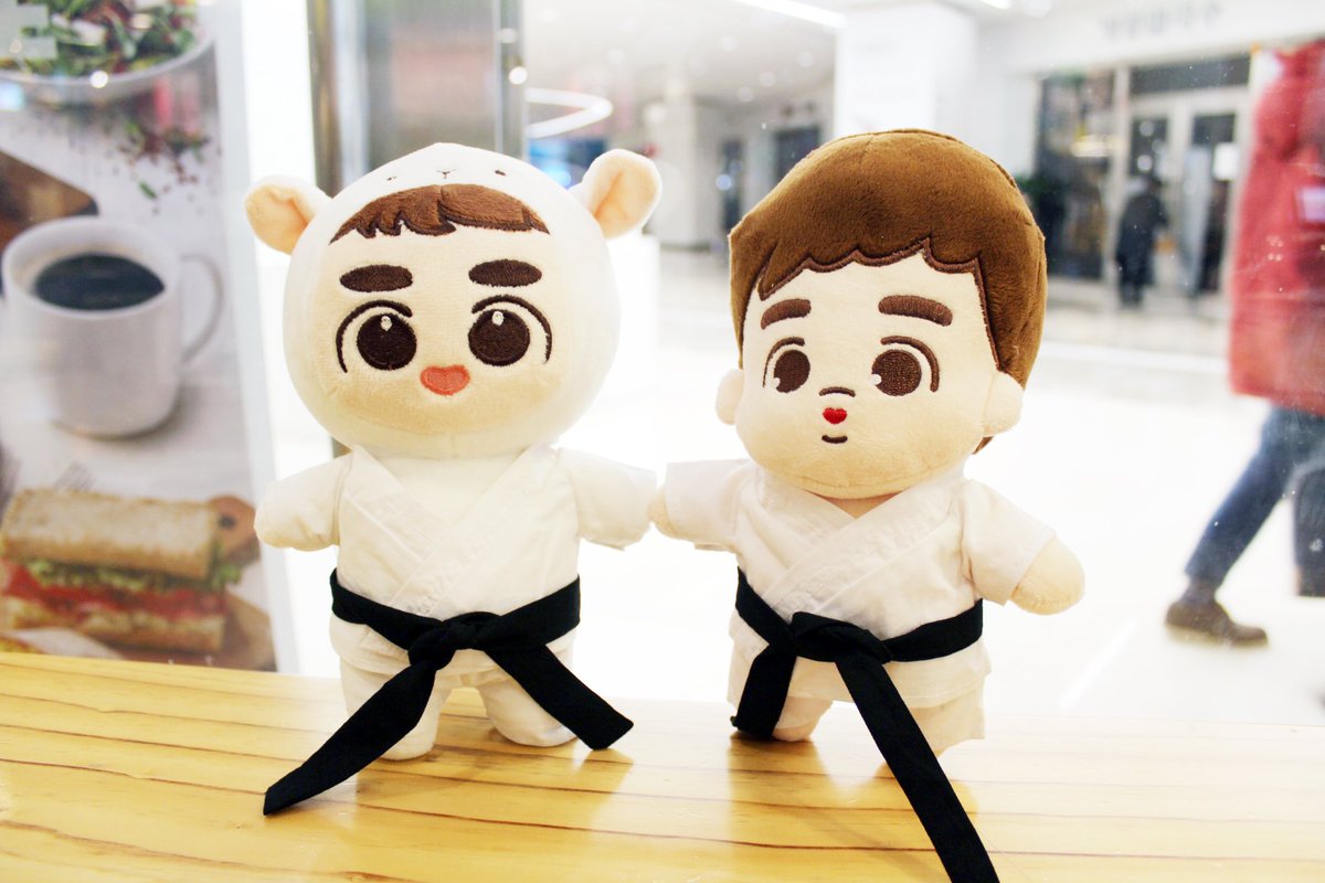 nanocloset's tweet photo. 무대인사를 갑자기 가게돼서 부랴부랴 만든 어딘가 허접한 유도복ㅎㅎ 됴램이랑 됴야 커플룩으로 입혀서 메가박스 출동 >.< 

#디오 #형 #DO #고두영 #인형옷 #인형유도복 #인형옷제작 https://t.co/ACUd61ynvN
