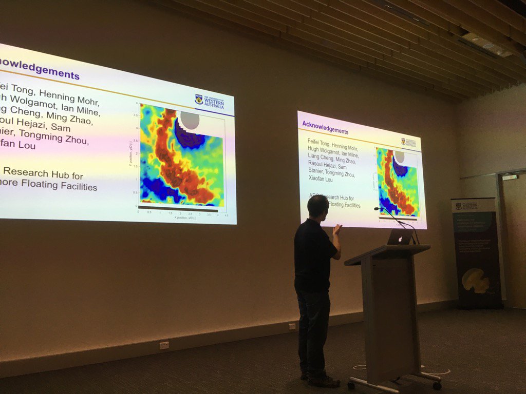 Gundula_Winter's tweet photo. Great mix of @uwaoceans postgrad research like wave models, deep reefs, pipelines and sharks in 1 session #OIPS2016 https://t.co/ykqyGxSSkY