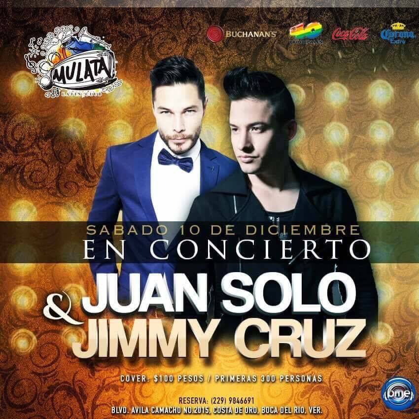 JarochasDeSolo's tweet photo. Todos listos para el 10 de diciembre @soyjuansolo y @JimmyCruzM en la mulata 😜 https://t.co/oQ0y2W8MGR