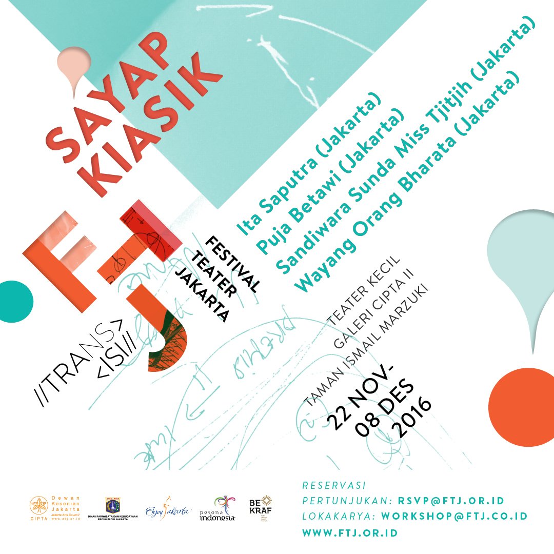 Yuhu_Live's tweet photo. @FTJkita jg mempersembahkan Sayap Klasik bersama 4 grup teater yg menarik sekali u/ditonton. Yuk, ke #FTJ2016! https://t.co/gbdMk4oHwJ https://t.co/MY3E7qLAtO
