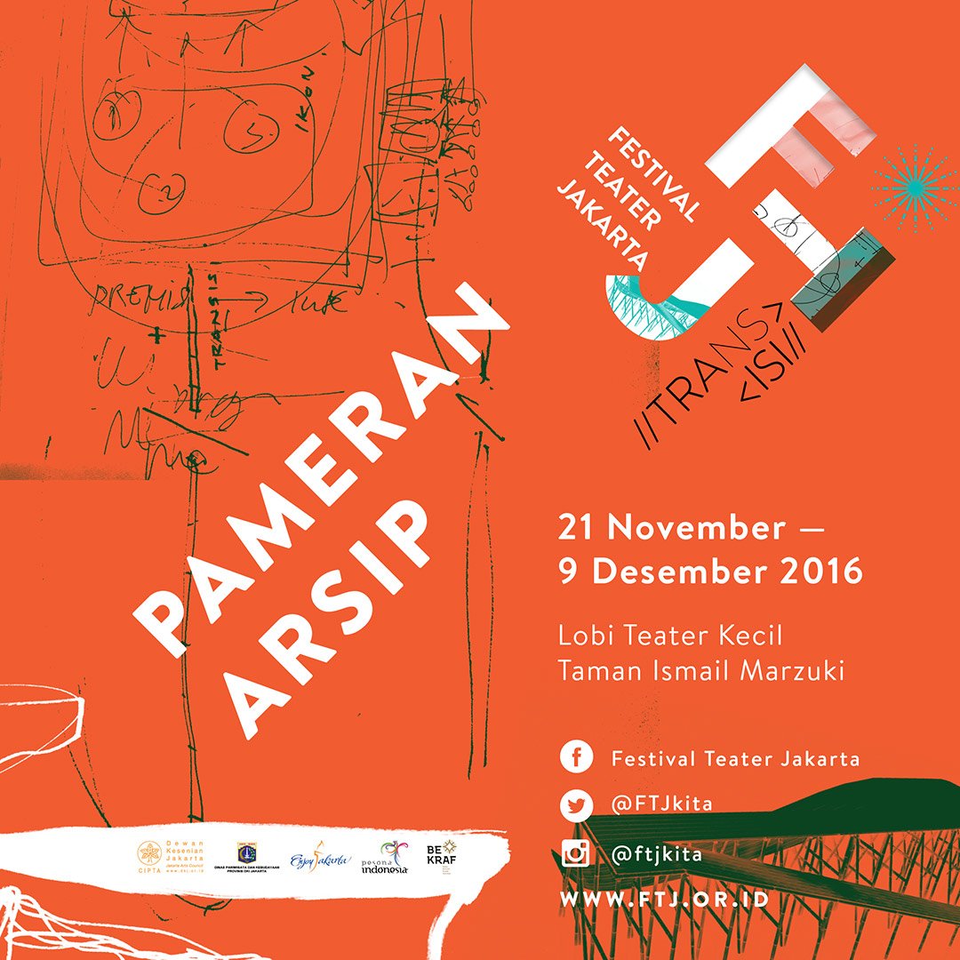 Yuhu_Live's tweet photo. Kawan, sudahkah kamu tahu sejarah @FTJkita? Ayo, kita pelajari bersama di Pameran Arsip Teater di #FTJ2016! Info https://t.co/gbdMk476Fb https://t.co/cxDpE9eAEW