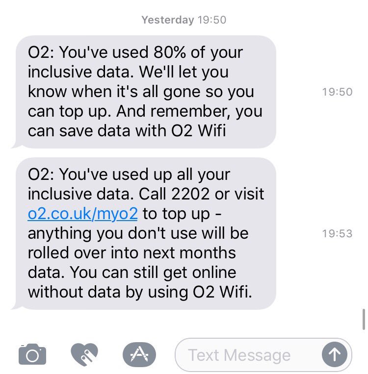 JoeRoughton's tweet photo. @O2 how did I use 20% data in 3mins? I'm 13 days into the month and on average I only use 80% of it all month. What happened?! https://t.co/zKnNlfFAkA