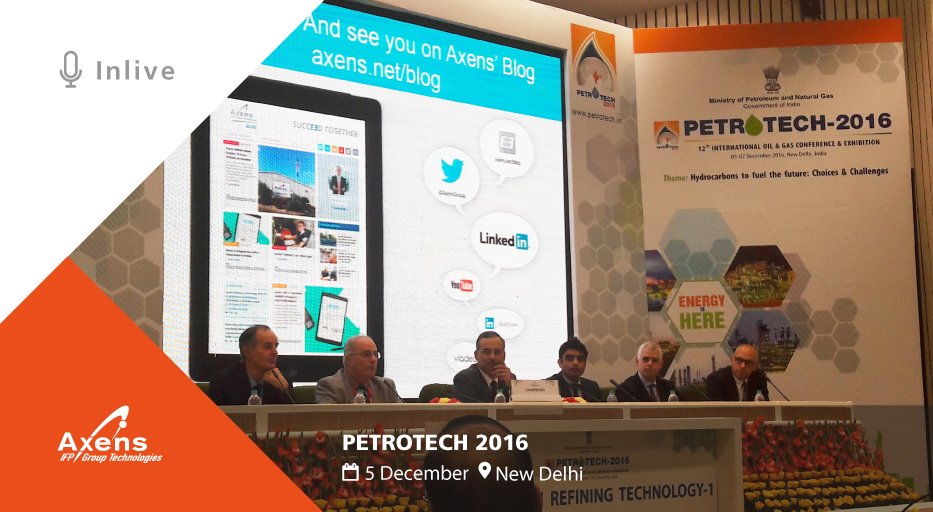 AxensGroup's tweet photo. We are happy to participate in @petrotech2016 12th Int. #OilandGas Conference &amp; Exhibition #PETROTECH2016 in New Delhi https://t.co/VEQOfUR8c7