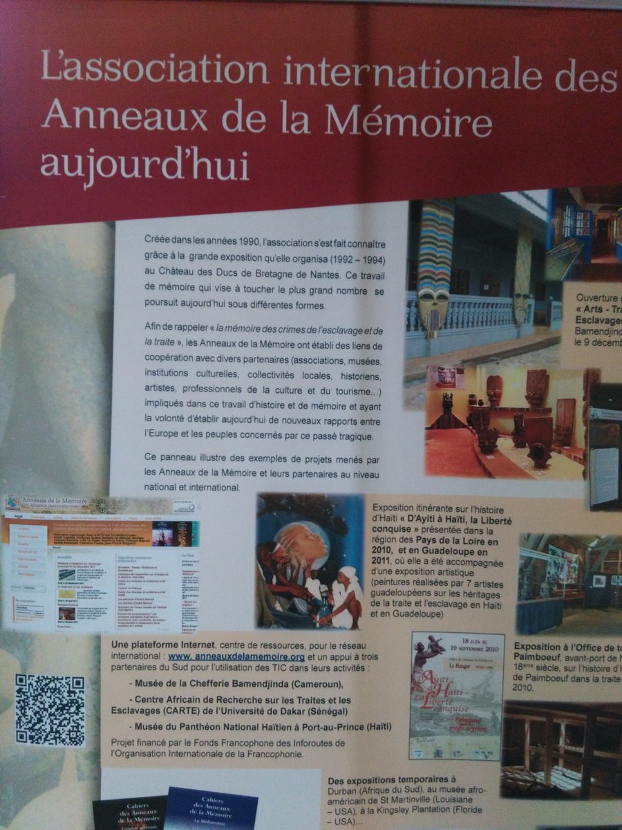 TousAz's tweet photo. L'expo itinérante des Anneaux de la #Mémoire sur l'#esclavage en ce moment à #Roubaix et #Wattrelos. https://t.co/QXVb2HWb3A
