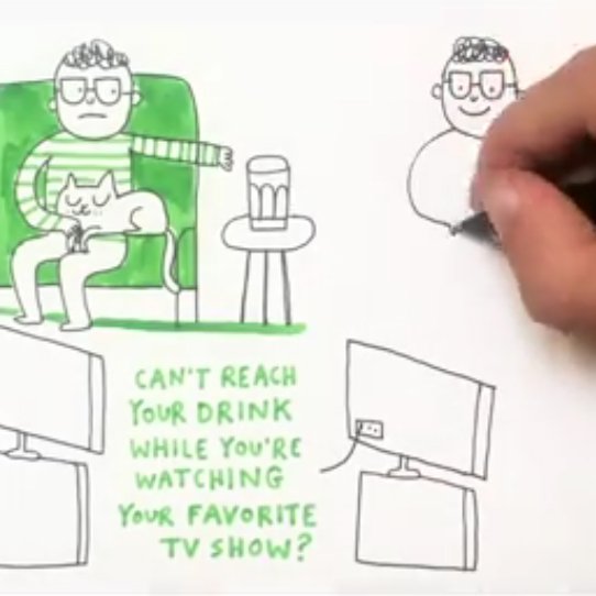 Envelop's tweet image. Commissioned by @CenturyLink, @gemmacorrell visualized one of her tried and tested tips to make telly-watching a lot more less exhausting.