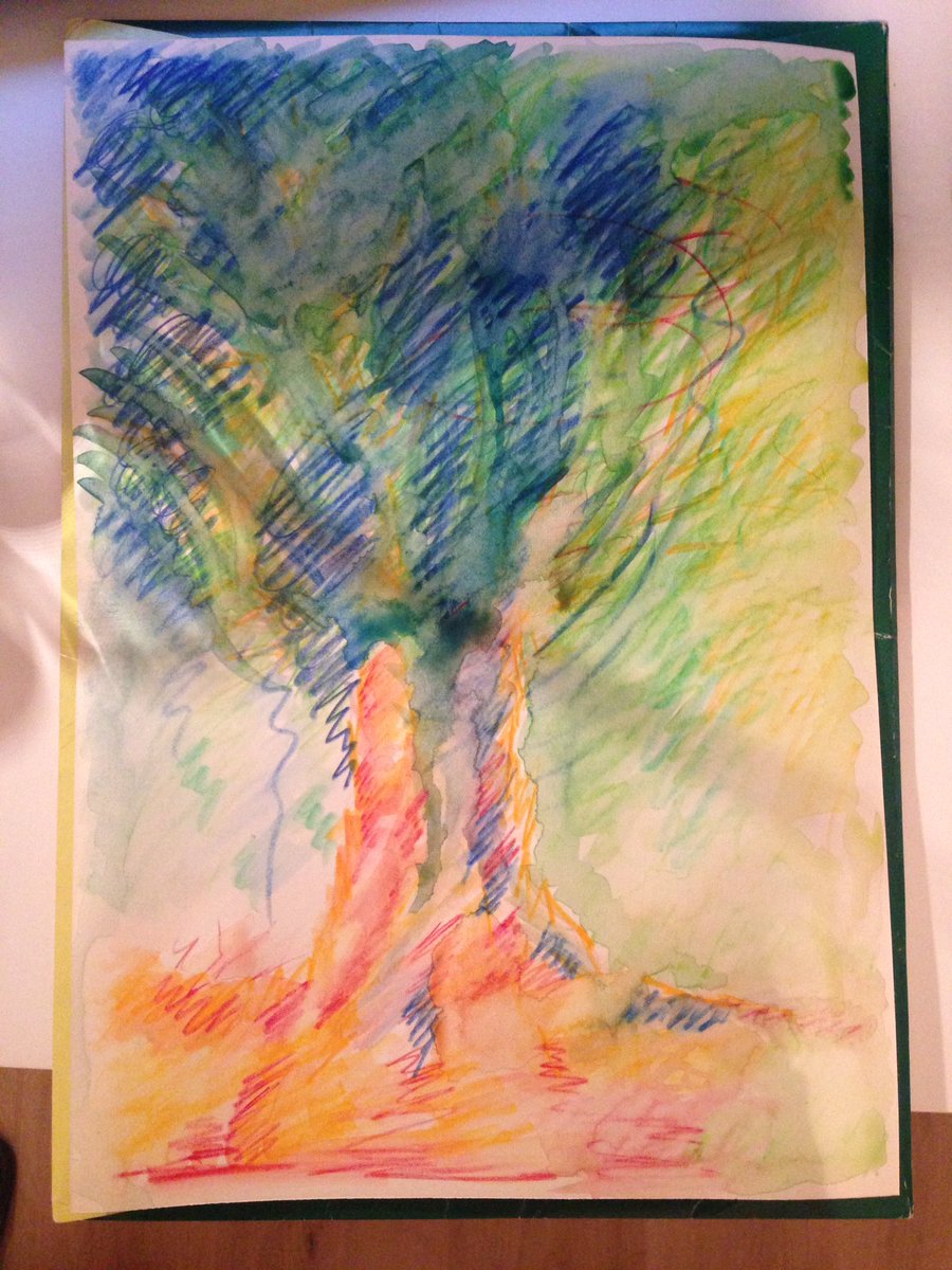 DieEineLms's tweet image. Ein bunter Wasser-Baum. #onetreeaday #Kunstcontent -no.5-