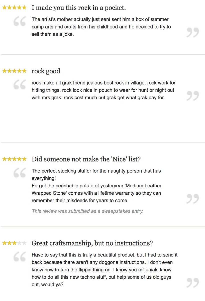 Advil's tweet photo. nordstrom is selling a rock for $85…. a literal rock. the reviews are glorious https://t.co/YqmbMQaJuW