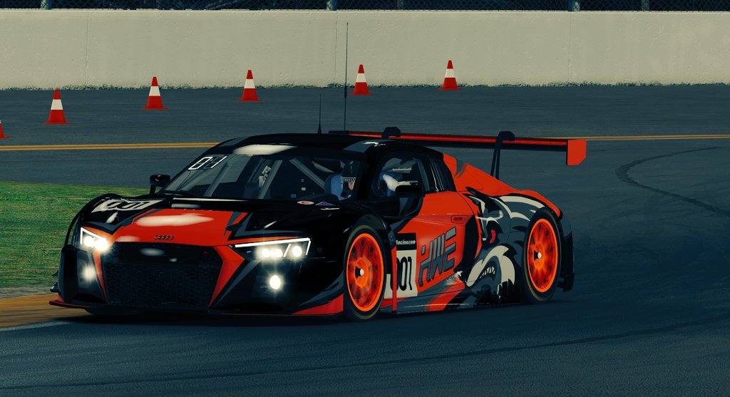 dastew's tweet photo. Howling Wolf Endurance Colors for Daytona 24h were chosen last night and the logo looks like it will be this style. Paints far from finished https://t.co/0R19ZWzr5T