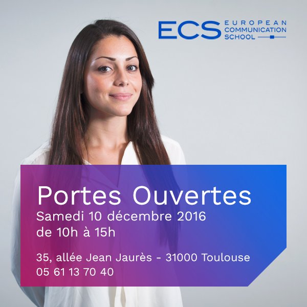 MS__Toulouse's tweet photo. Prochaine Journée Portes Ouvertes : samedi 10 décembre de 10h à 15h ! #communication #Toulouse https://t.co/OgWGSGOLKq