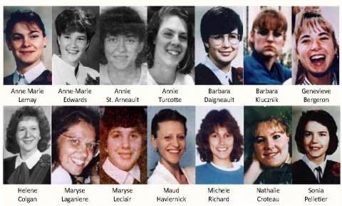 janeswitzer's tweet image. On Dec. 6, 1989, 14 Canadian women were murdered by a man who screamed he was "fighting feminism." Remember their names. #montrealmassacre