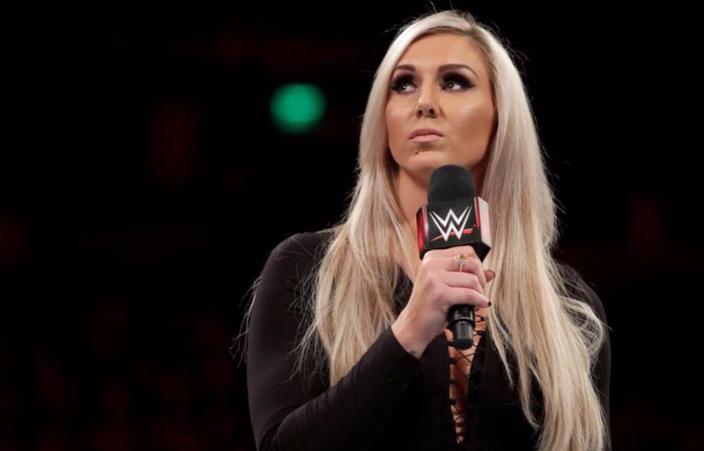 MsCharlotteWWE's tweet photo. This time baby puts you in the corner. .@RicFlairNatrBoy https://t.co/ADptsLhO6s