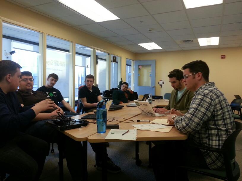 Here's an old team photo. We've learned a lot since then. Including our businesses plan, team dynamics, software architecture and much more.