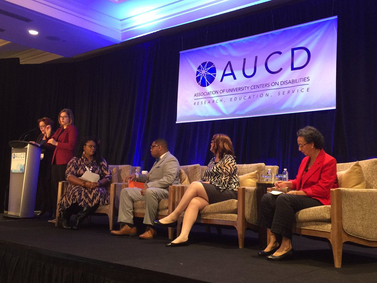 Shannon_Haworth's tweet photo. Panel: if we don't talk about it nobody will talk about it. We are the ones who know. #AUCD2016 @AUCDNews #Disability #seedisability https://t.co/MzQw5Pdtmk