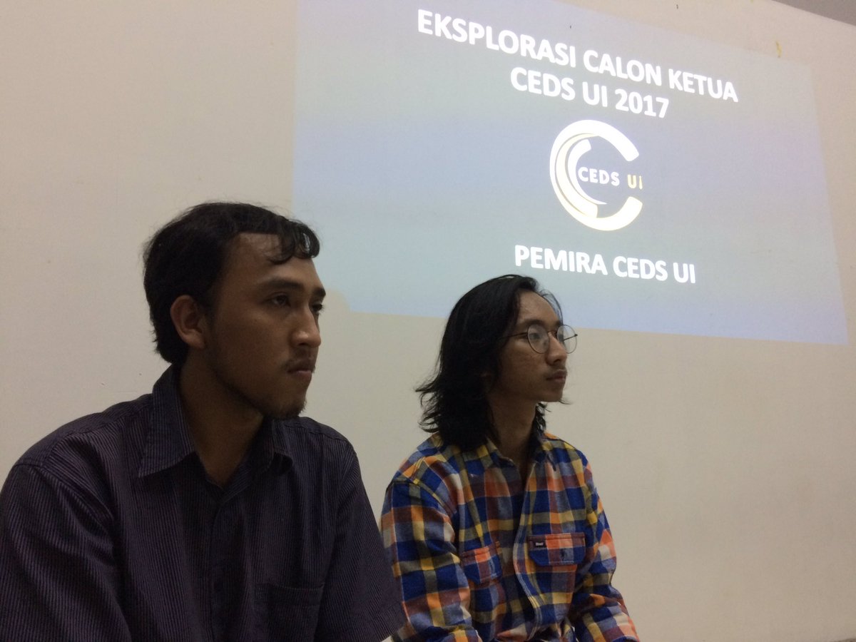 CEDS_UI's tweet image. [PEMIRA CEDS UI 2016] Calon Ketua 1 Valda OZ FT&apos;15 dan Calon Ketua 2 Arif Rahman FMIPA &apos;15 #cedsui