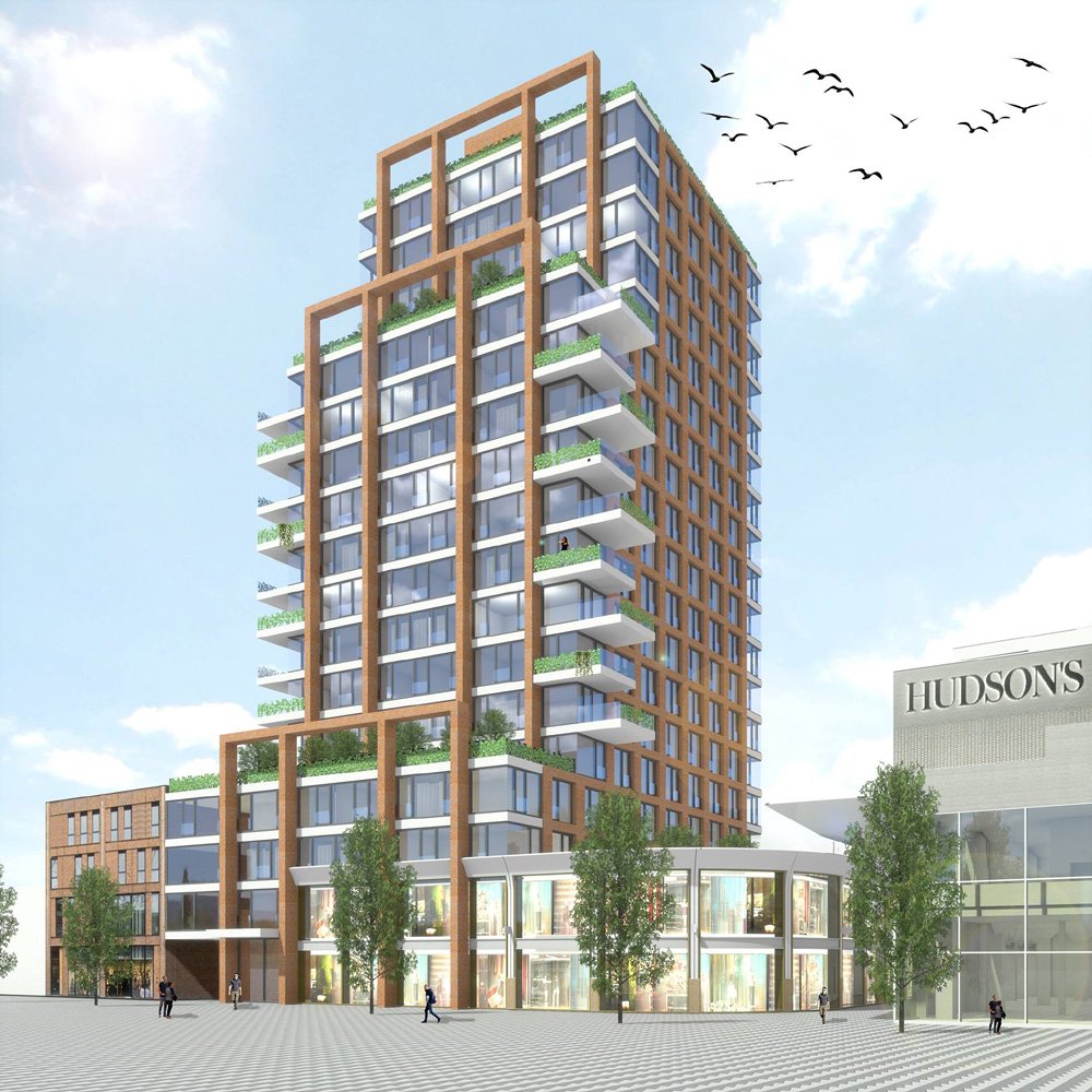 Is dit de nieuwe woontoren aan het Pieter Vreedeplein? #winkelrondje #Tilburg