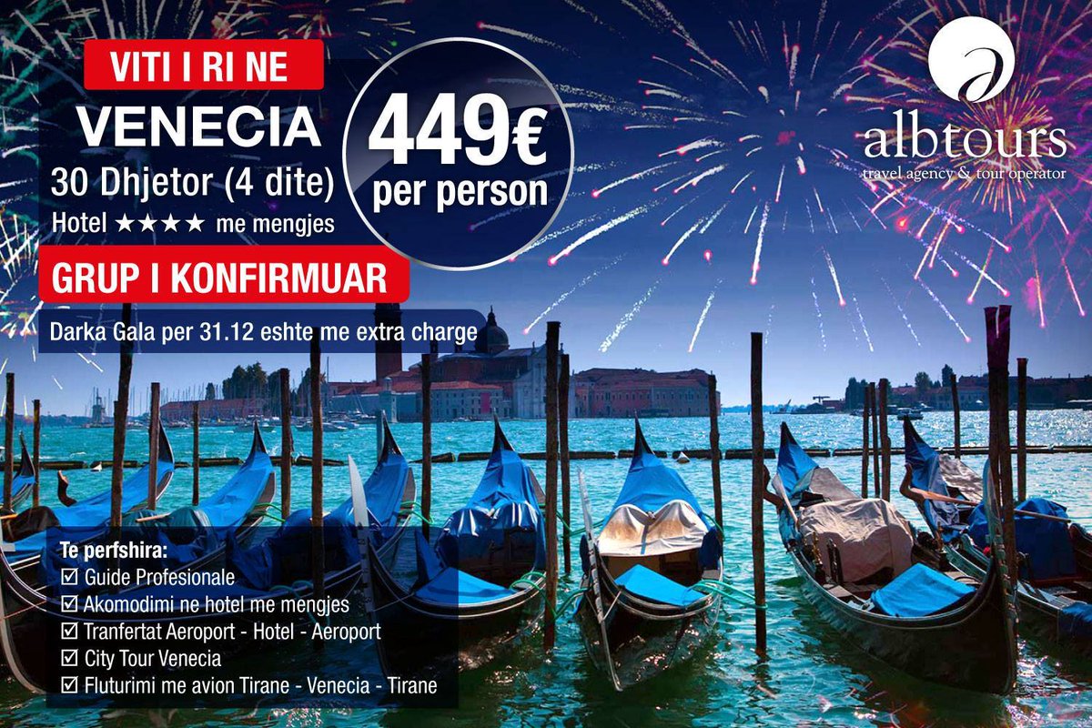 AlbtoursKosova's tweet photo. VENECIA - VITI I RI ! https://t.co/GeIz43yyUM