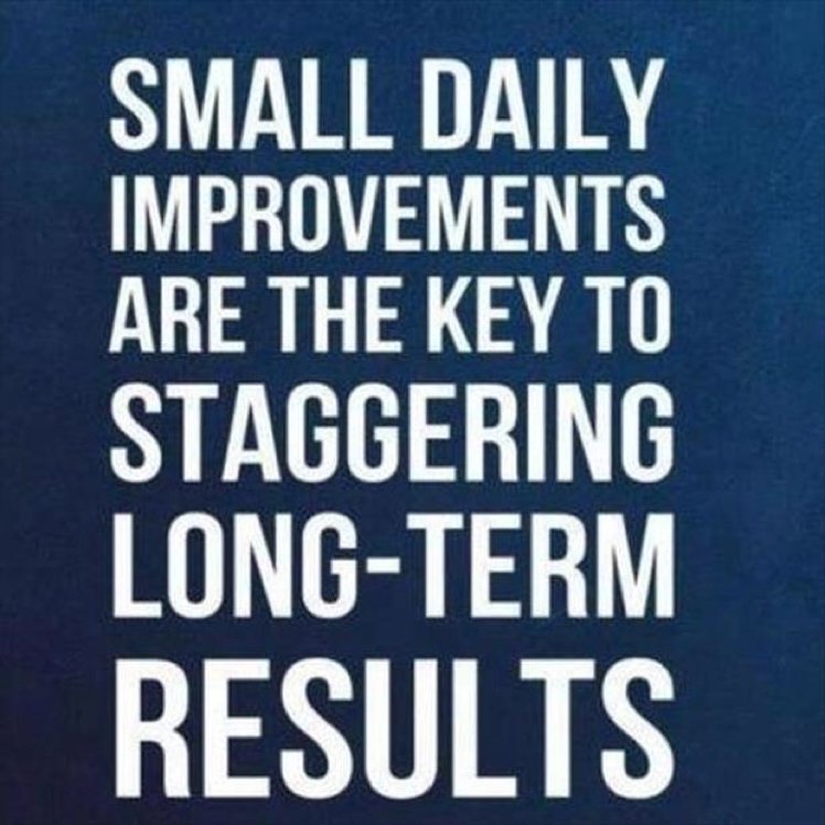 Charlot_Hunter's tweet image. Small steps each day consistently over time will lead to long term success #dailyimprovements #longtermresults