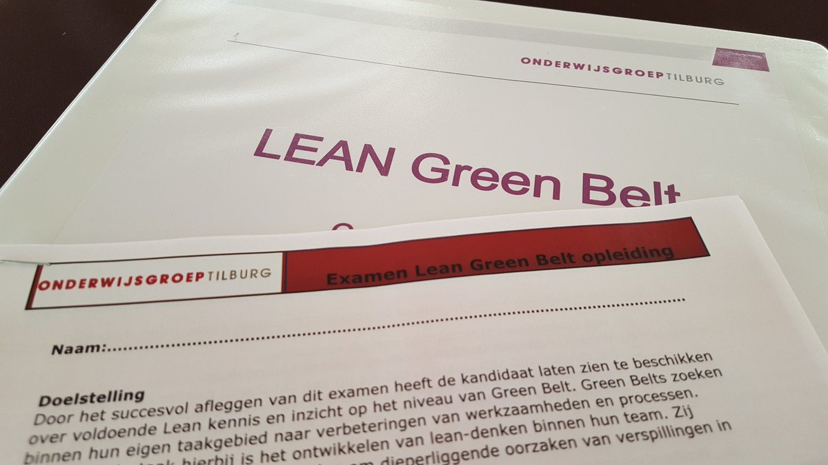 leanverbeeten's tweet photo. Kers op de taart! #lean #greenbelt in #onderwijs  afsluiten met n examen! Spannend! https://t.co/5g6XHQMmIX