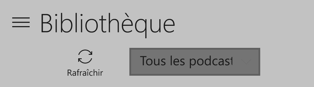 LStuyck's tweet photo. .@deltakosh Petit soucis d'affichage dans l'application Podcast ;) https://t.co/tB9wzkQDzY