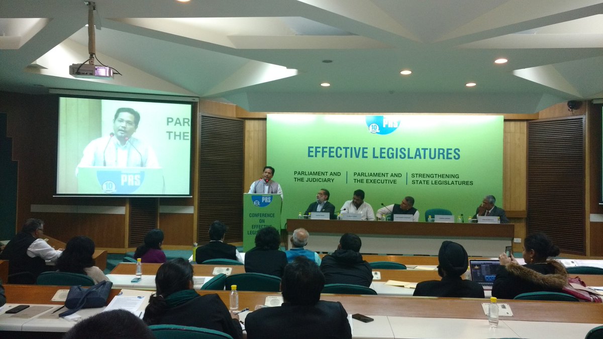 PRSLegislative's tweet photo. .@SangmaConrad: Stability in smaller states is far more difficult. #PRS2016 https://t.co/5VYNujQ6H3