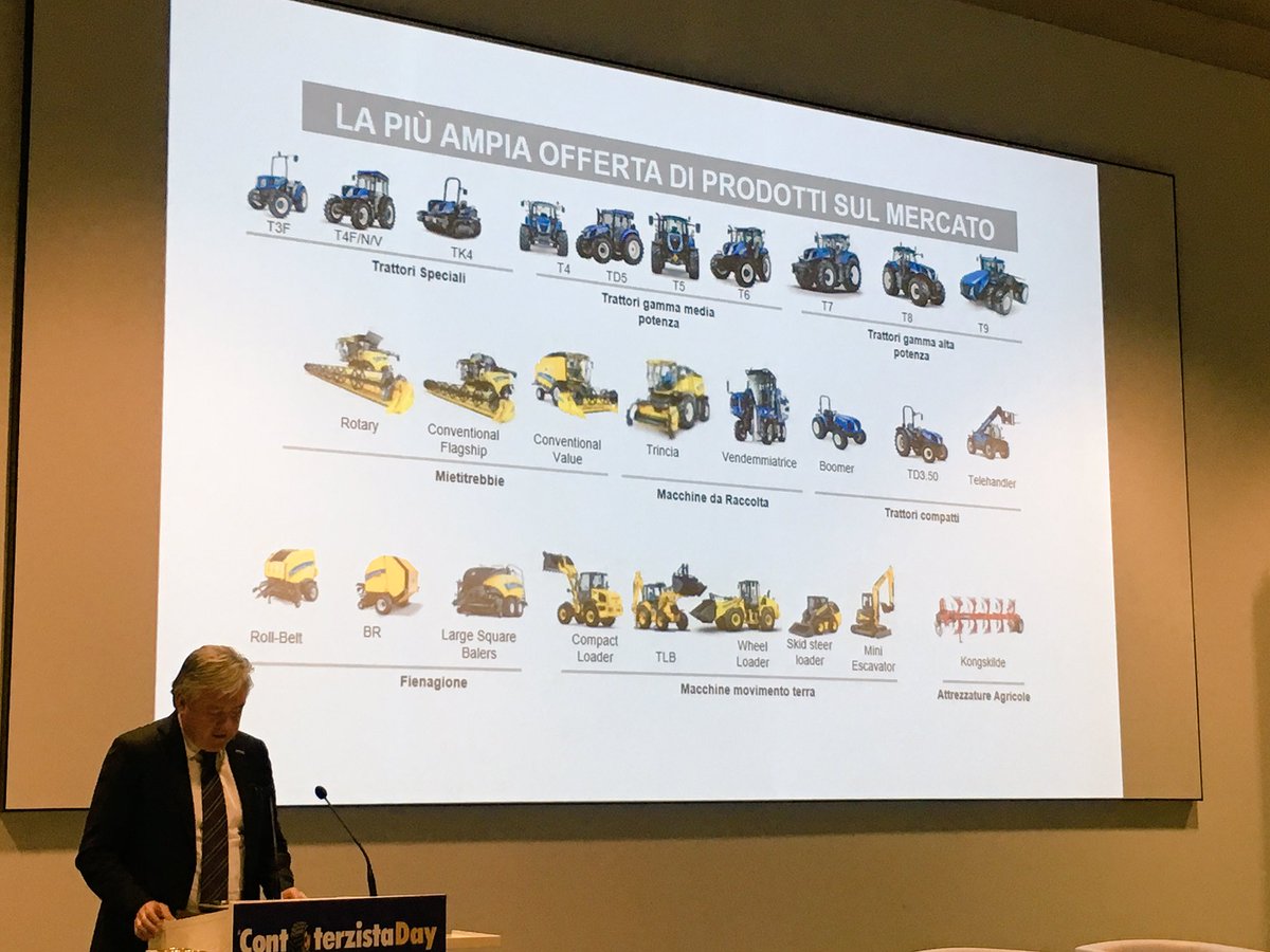 fieragricola's tweet photo. Carlo Lambro #brandpresident @NewHollandAG presenta le novità 2017 al #CTday2016 @novagricoltura. Presente lo #staff @fieragricola. https://t.co/017tuABIym