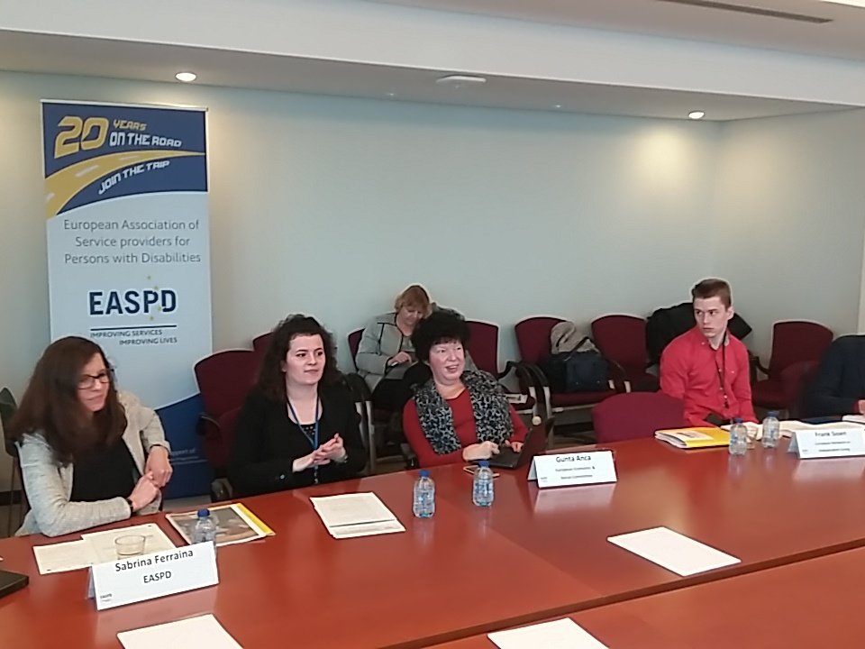 DisSupportEU's tweet photo. Gunta Anca @EU_EESC  "It's very difficult to explain how investing in #InclusiveLabour can bring savings in other areas " https://t.co/GImqe6366r