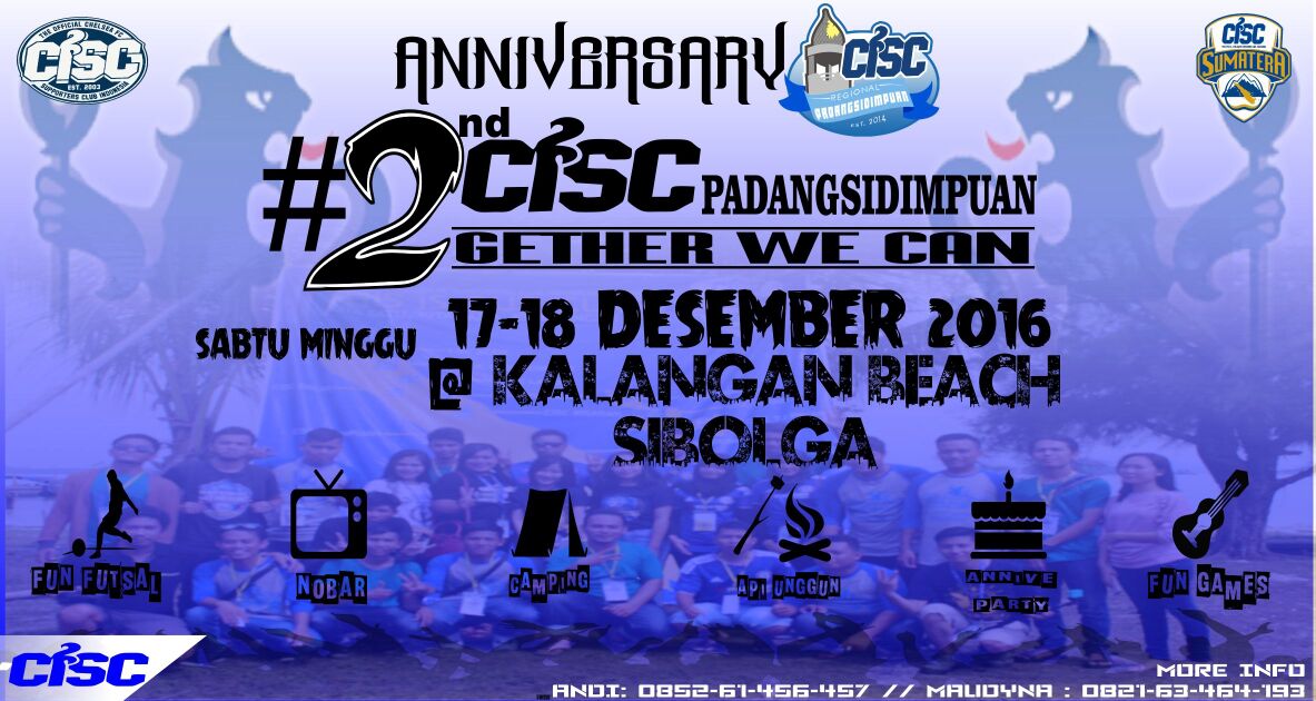 Selamat sore <a href="/ChelseaIndo/">@chelseaindo</a> <a href="/CISCsumatera/">CISC SUMATERA</a>. Selebrasi 2nd anniversary CISC Regional Padangsidimpuan :)) #ThisIsCISC #TwogetherWeCan