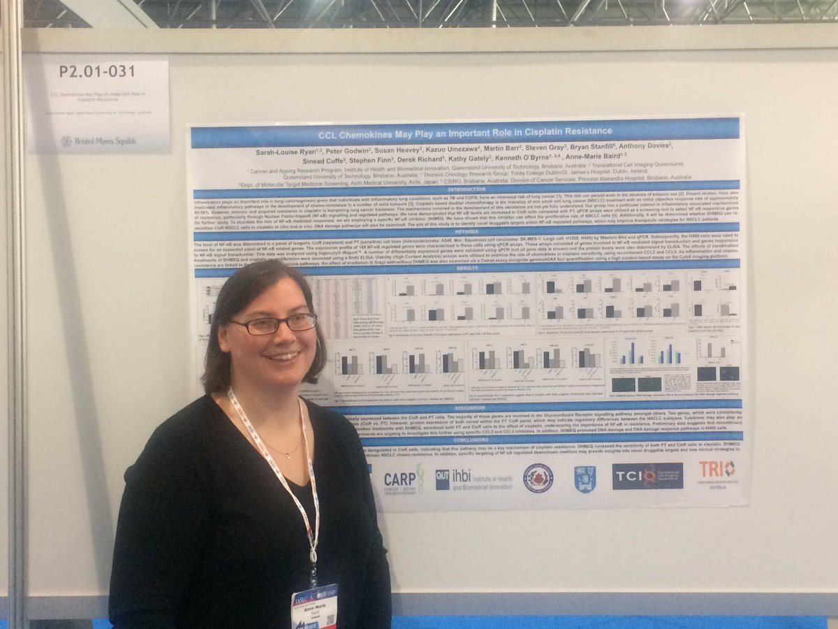CCL chemokines and cisplatin resistance #wclc2016 #lcsm <a href="/bairdam/">Dr Anne-Marie Baird</a> <a href="/tcddublin/">Trinity College Dublin</a> <a href="/stjamesdublin/">St James's Hospital</a>