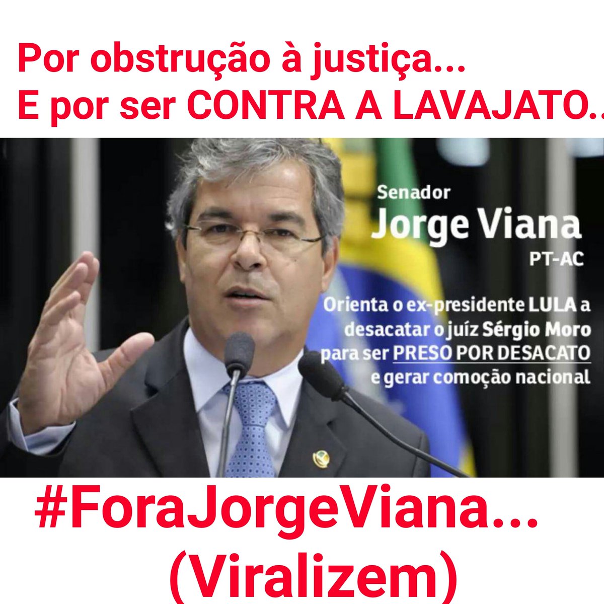Gisaieira's tweet photo. Chegou a hora de cassar o corrupto Viana. https://t.co/RAWudbm0gj