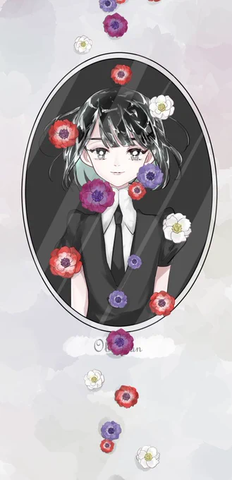 黒曜石とアネモネの肖像 