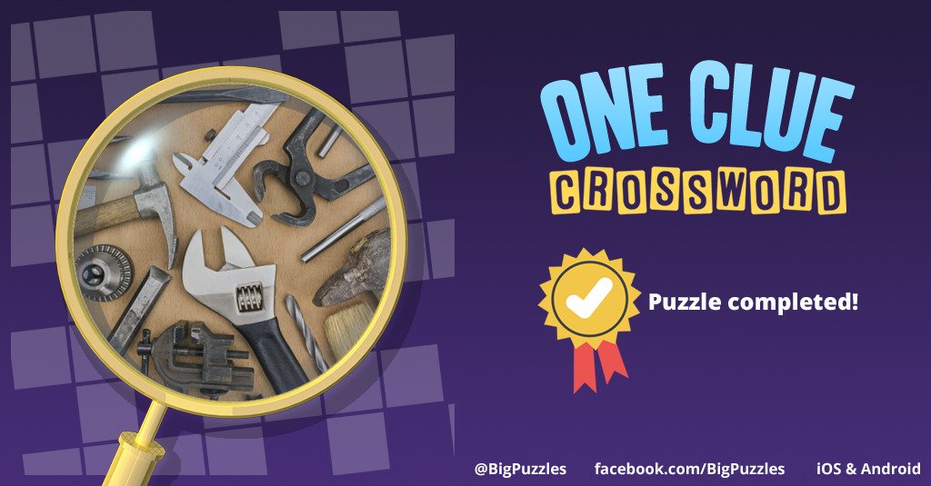 gretchen_ralar's tweet photo. I completed a puzzle in One Clue Crossword. Play now for free!
https://t.co/hxy1bKfwGP #OneClueCrossword https://t.co/l6fOjJcoZ0