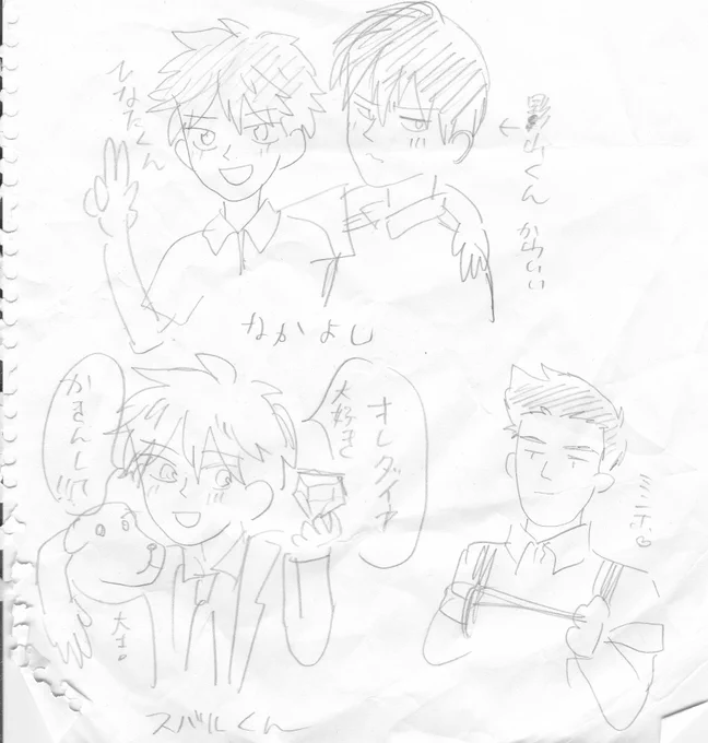 @kaze_610 せっかくなのでスキャンしときました!またこんどスケブしてください!風さんのミンホすき♡ 