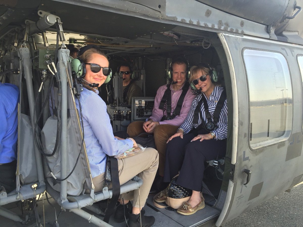 GovMaryFallin's tweet image. Getting ready to take an aerial tour of SE Asia in a blackhawk helicopter.