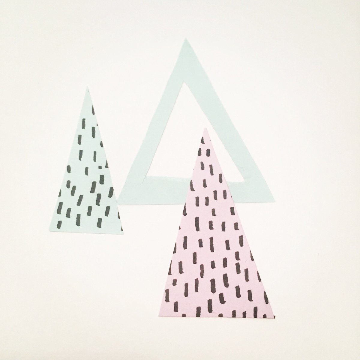 Ruth's been busy making handmade Christmas cards #imadethat <a href="/TrifleWithLife/">TrifleWithLife</a> #illustration #design #paper #handmade #trees #mountains