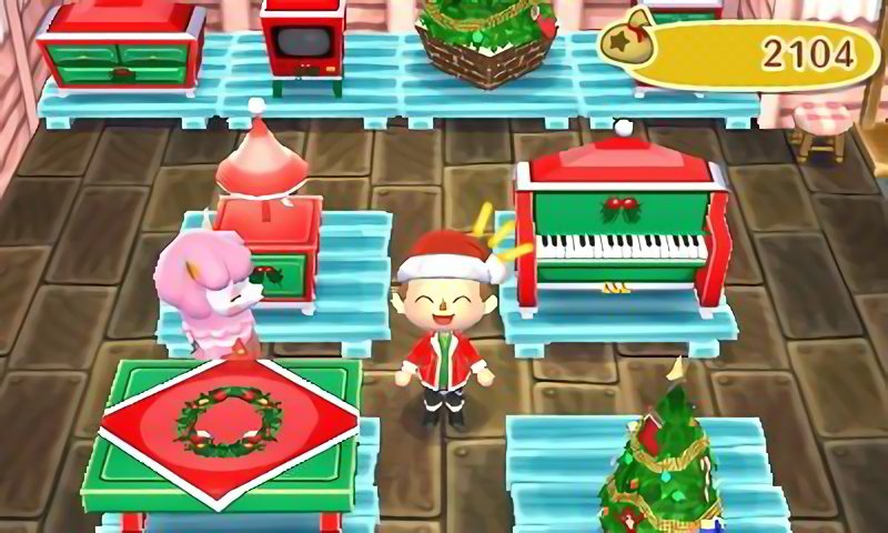 僕らの楽しい島 Taka マイデザ A Twitter Rパーカーズにクリスマスの家具 いっぱい置いて来た住民に購入してもらって 住民の家の中もクリスマスにしようという作戦w もちろん 話しかけたときに家具探してる言われたら すかさず クリスマス家具渡す