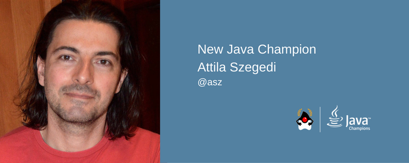 java's tweet image. Welcome New Java Champion Attila Szegedi @Java_Champions #Java blogs.oracle.com/java/congratul…