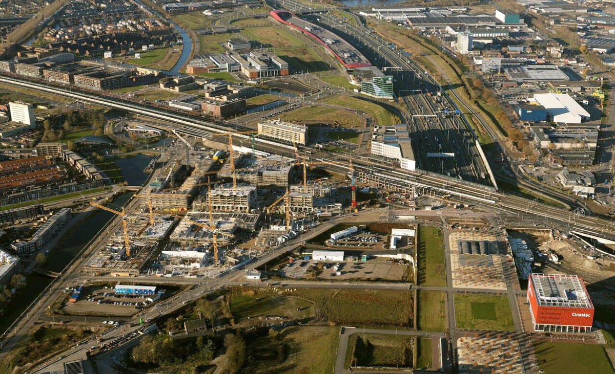 Leidsche Rijn Centrum vanuit de lucht. Gemaakt door;Your Captain Luchtfotografie