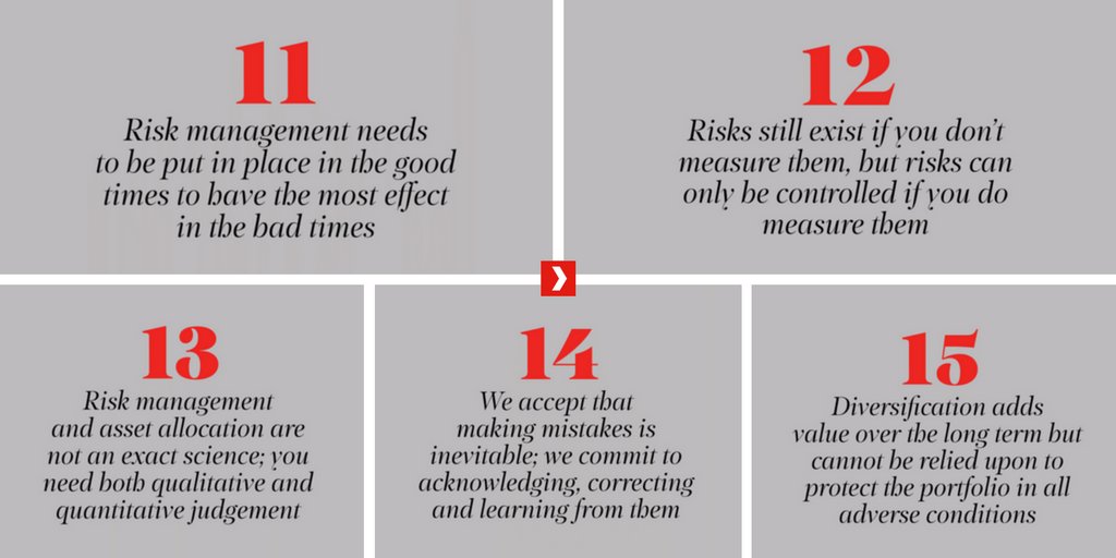Redington #InvestmentPrinciples 11-15. #riskmanagement